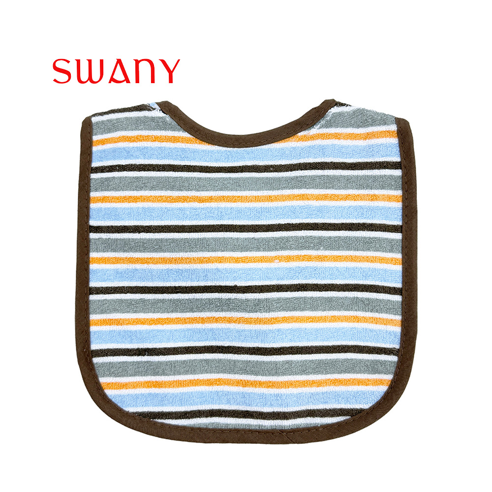Baby Simple Colored Stripe Bib.jpg