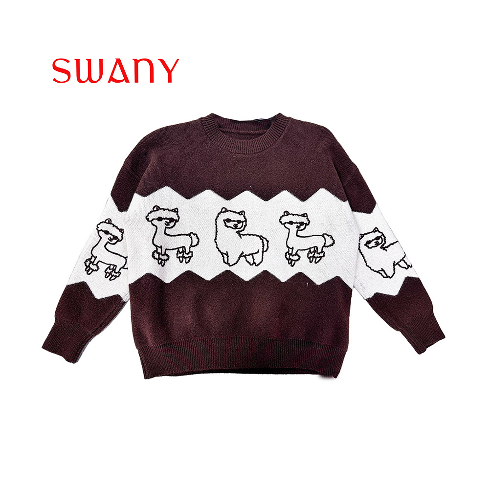 Boy Knitted Sweater with Sheep Embroidery.jpg