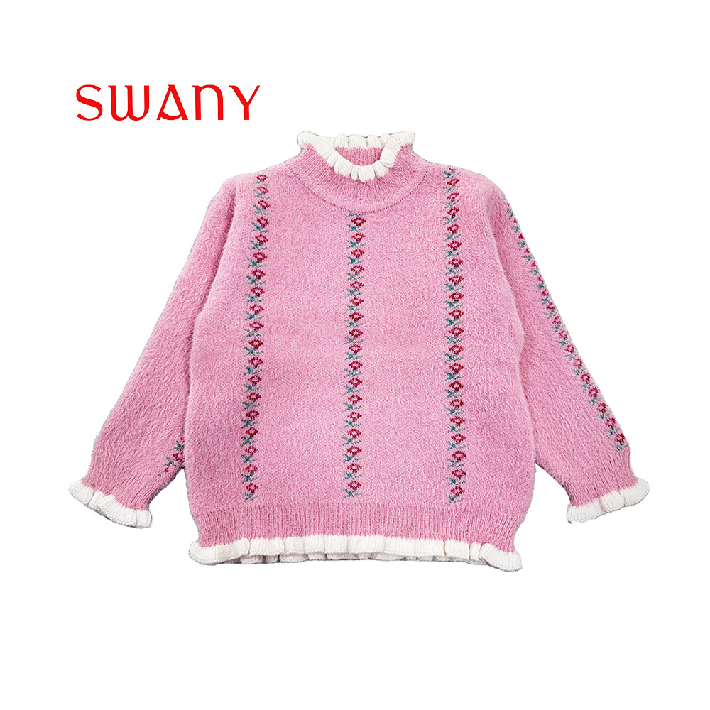 Girl Pink Knnited Sweater.jpg