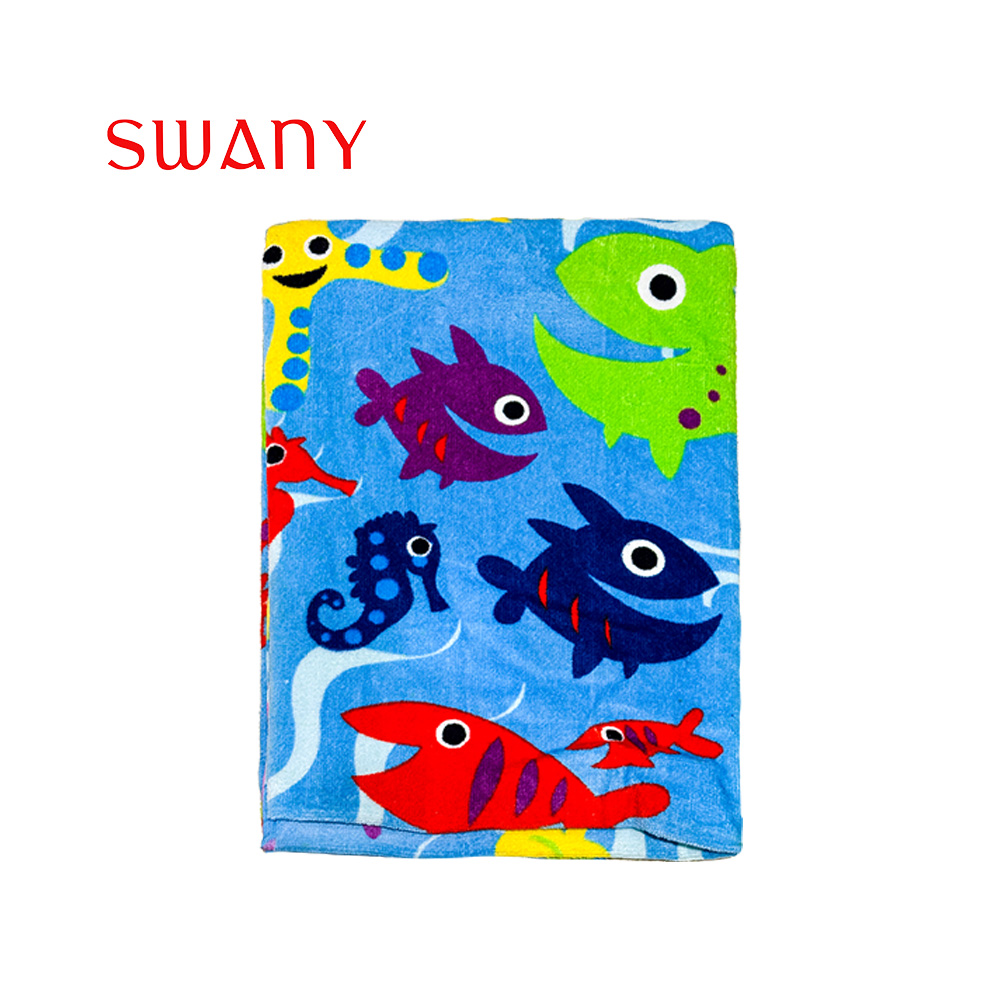 Kid Absorbent Quick Drying Beach Towel with Fish Images (1).jpg