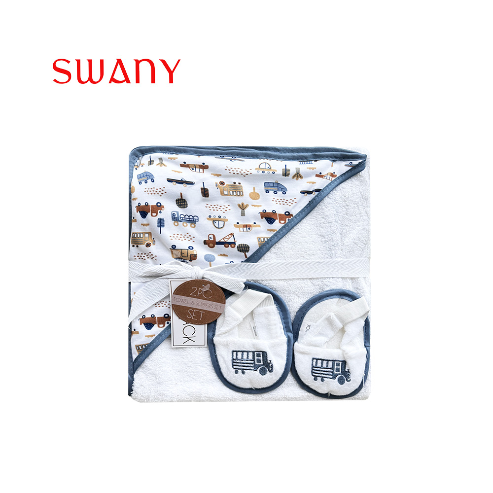 Newborns Blanket  Slipper with Car Images Combination.jpg
